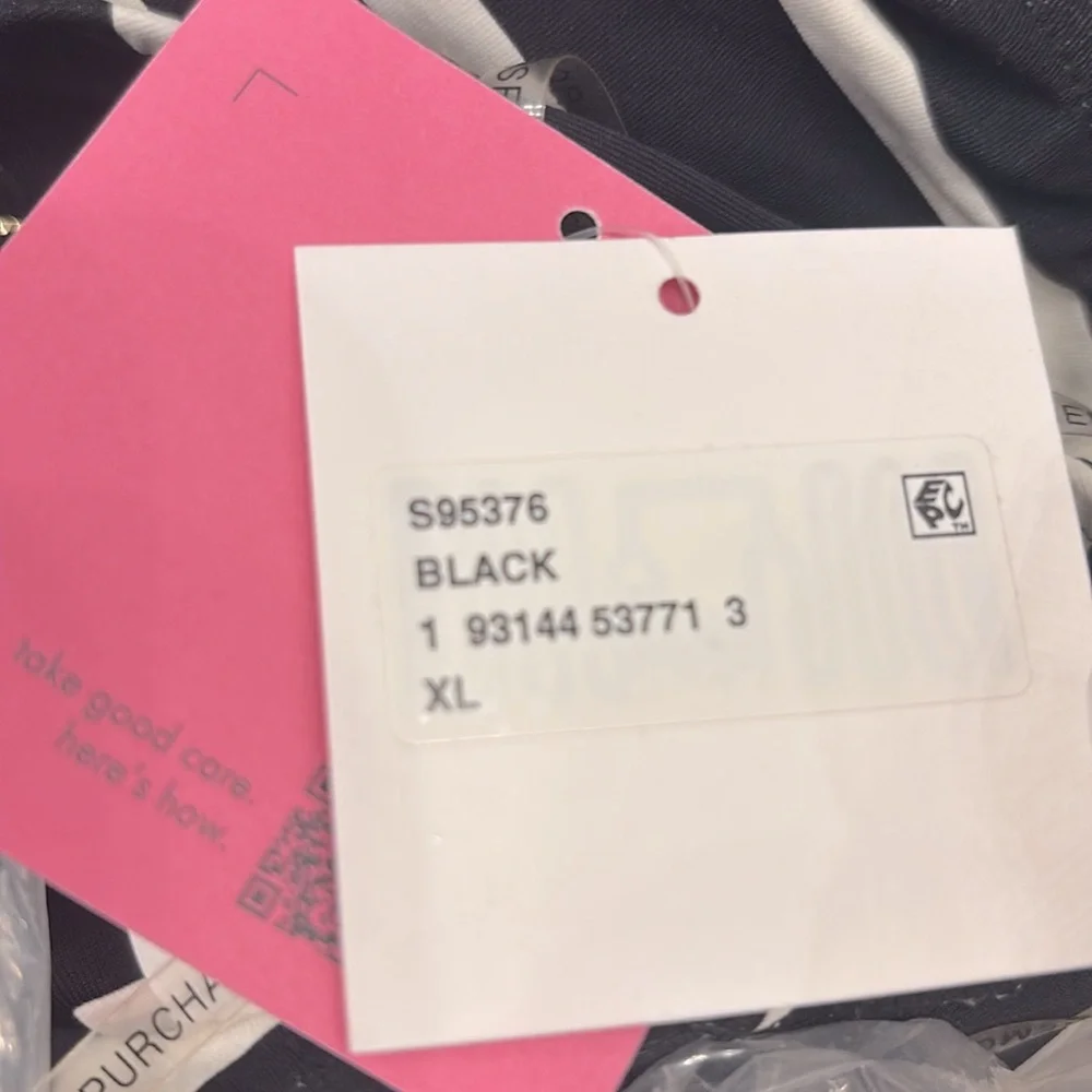 NWT [kate spade] new york Halter Cutout One Piece Black/White Swimsuit Womens XL - Picture 11 of 12